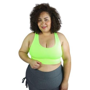 Imagem de Top plus size academia esporte treino feminino - SWG, Amareloneon, GG