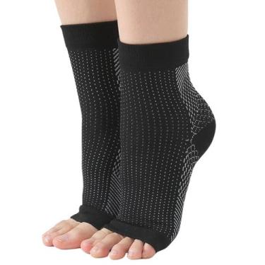 Imagem de meias compressão alívio dores nos pés fascite plantar- 1par - SWG, 35-