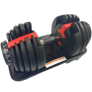 Imagem de Halter Regulável 24kg Dumbbell Ajustável Dumbell Anilha Drum - OCCY