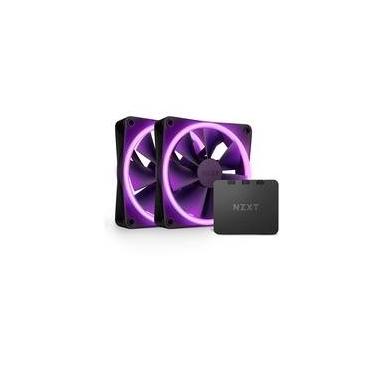Imagem de Kit com 3 Ventoinhas NZXT F120RGB Duo, 120mm, RGB, Preto - RF-D12TF-B1