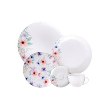 Imagem de Aparelho de Jantar Tramontina Floratta em Porcelana Decorada 20 Peças 