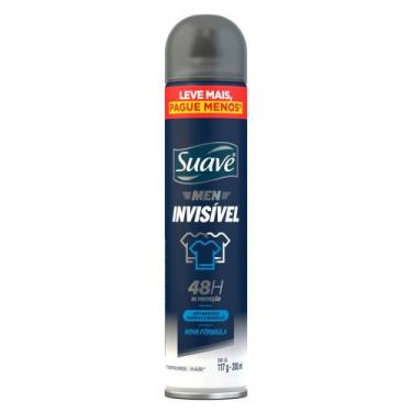 Imagem de Desodorante Aerosol Suave Men Invisible 48 horas de Proteção 200ml