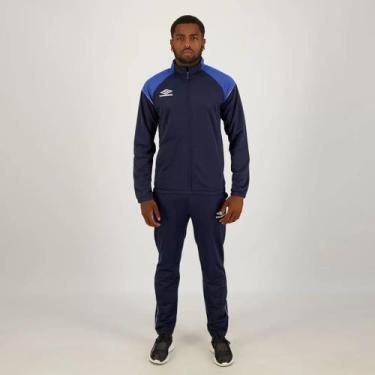 Imagem de Agasalho Umbro Color Ppe Helanca Masculino - Azul+Marinho, M, Azul, Ma