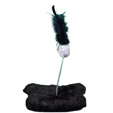 Imagem de Brinquedo Para Gatos Com Mola Preto - Akara Do Gato, Ratinho, Preto, P