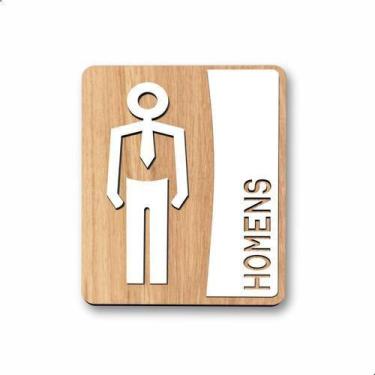 Imagem de Placa De Banheiro Placas Para Banheiro Feminino Masculino - Facris