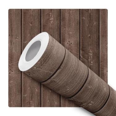 Imagem de Papel De Parede Vinílico Madeira Ripa Natural Sala Quarto 10m - DELIQU