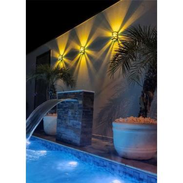 Imagem de Kit com 3 Arandela de Parede + Lente Colorida Com Lâmpada Led - Metais