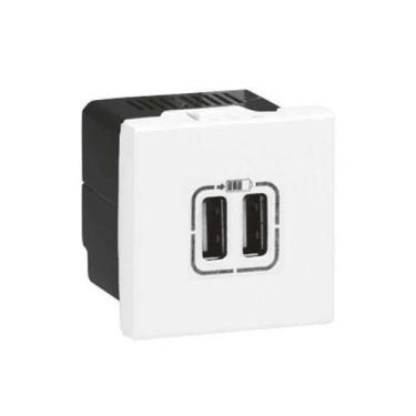 Imagem de Tomada USB Dois Módulos Arteor Branco - Pial Legrand