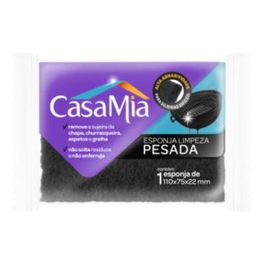 Imagem de Esponja Limpeza Pesada, Churrasqueira, Grelha, Chapa Casamia, Preto