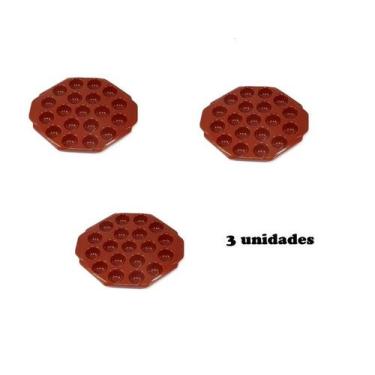 Imagem de Kit com 03 Provolonera com 19 Cavidades Na Cor Tijolo