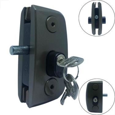 Imagem de Fechadura 1520 Porta De Abrir Vidro Temperado Blindex Bronze - AL