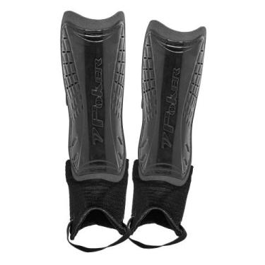 Imagem de Caneleira Adulto Poker Defend Com Tornozeleira, Preto, Único, Unissex