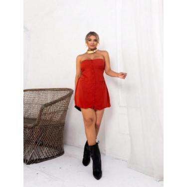 Imagem de VESTIDO sem alça ALFAIATARIA COM BOTÕES FRONTAIS COD:2055 - LALOKA, Ca