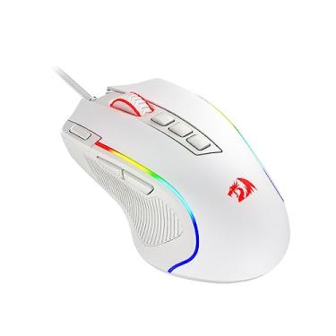Imagem de Redragon Mouse para jogos M612 Predator RGB, mouse óptico com fio de 8000 DPI com 11 botões programáveis e 5 modos de retroiluminação, software compatível com teclas faça você mesmo, botão de disparo