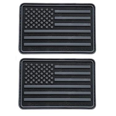 Imagem de Patch da bandeira americana dos EUA – Patch de moral tático militar premium, adesivos de gancho e laço de borracha de PVC para mochilas, uniformes militares, jeans, jaquetas, coletes, chapéus e mais