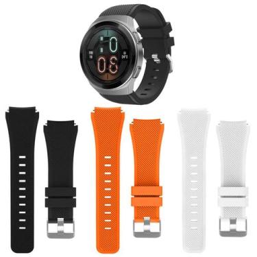 Imagem de Kit 3 Pulseiras 22mm para Huawei GT2e - Estilo no Pulso, Preta - Laran