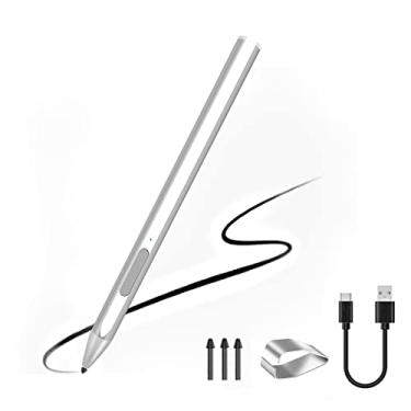 Imagem de SSS·GRGB Stylus para Microsoft Surface Pro9/8/7/6/5/4/3/X Surface Laptop/Book/Studio Surface 3/Go/Go2/Go3, sensibilidade à pressão 4096, acessório magnético, carregamento USB, função de rejeição de