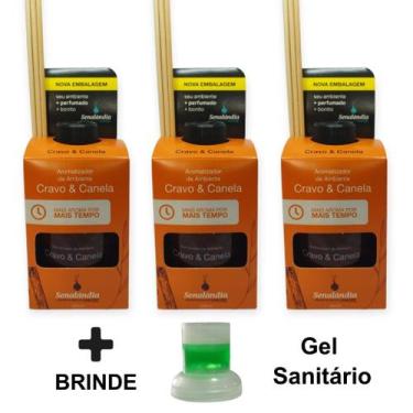 Imagem de 3 Aromatizador Ambiente Difusor Vareta Senalândia Aromas 280ml Cheirin