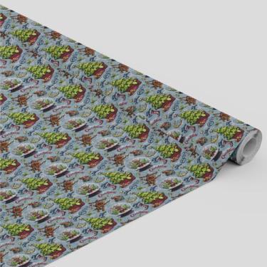 Imagem de Tecido Oxford Estampado Globo De Neve Cupcake Natal -1,40m - Core Deco