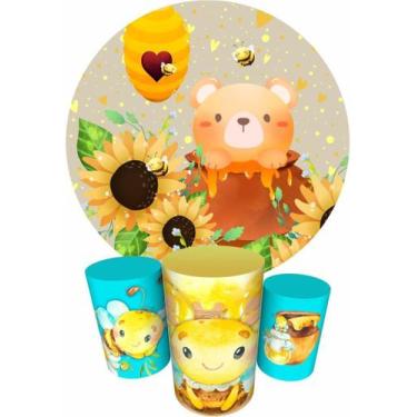 Imagem de Trio Capas Cilindro + Painel 1,50m Abelhinha - Fadrix, Abelhinha K1ABL