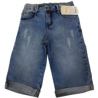 Imagem de Bermuda Jeans Luxo Infantil Menino Katita Kids Ref. 2425, Jeans, TAM 6