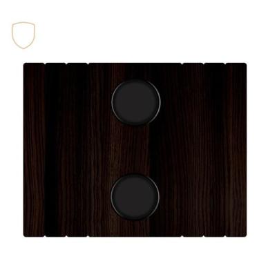 Imagem de Esteira Bandeja Flexível OTM C/ Porta Copos em MDF - RK, Tabaco Escuro