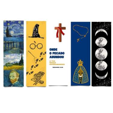 Imagem de Marca Pagina Livro Temáticos Fosco (Religiosos, Harry Potter, Girassol