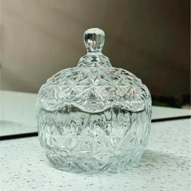 Imagem de Bomboniere de vidro redonda 10 5X13 5CM R2-507 - Wincy