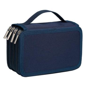 Imagem de Estojo Box Grande BakPak Unissex 4 Zípers Quadrado Divisória - Bak Pak