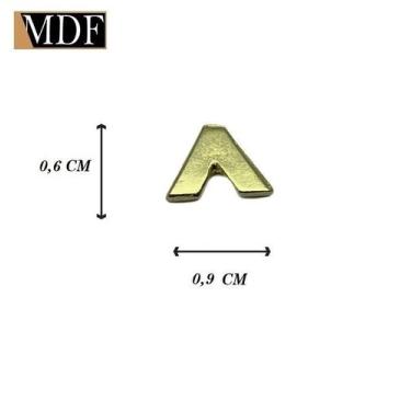 Imagem de Kit 5 Acentos para Artesanato Apliques Zamac Dourado - ATACADÃO DO ART