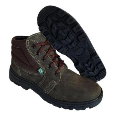 Imagem de Botina Bota Segurança Nobuk Solado Borracha Costurado Ca Epi - Tractor