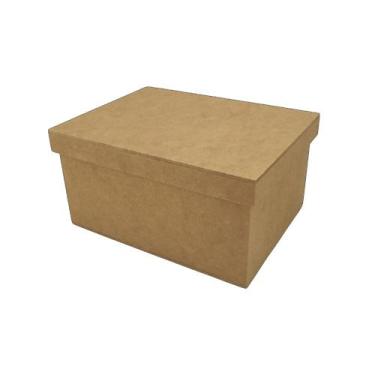 Imagem de Caixa Retangular Tampa Sapato 20x12x8 Kit 20un Madeira Mdf - ATACADÃO 