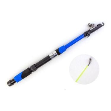 Imagem de Vara Telescopica Retratil Para Molinete 1,70 Mts - sm pesca, Azul