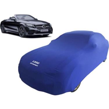 Imagem de Capa De Tecido Sob Medida Para Carro Mercedes C Cabriolet - Mz, Azul