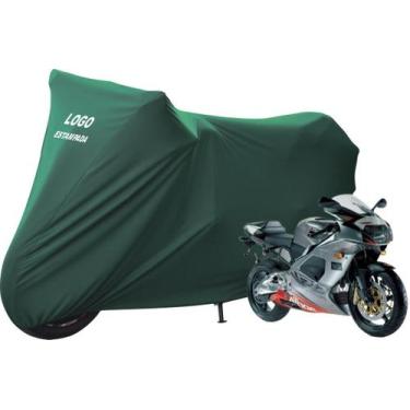 Imagem de Capa Protetora Para Moto Aprilia RSV Mille Com logo - Mz, Verde
