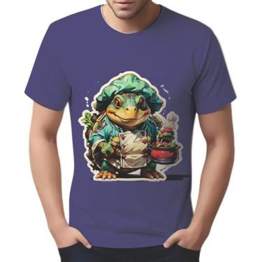 Imagem de Camisa Camiseta Color Chefe Tartaruga Cozinheira Cozinha 2 - Enjoy Sho