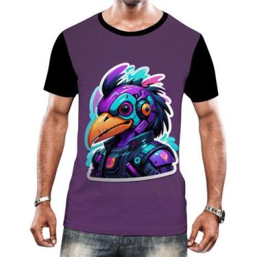 Imagem de Camiseta Camisa Tshirt Animais Cyberpunk Aves Passáros HD 2 - Enjoy Sh