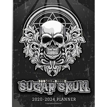 Imagem de Sugar Skull 2020-2024 Planner: Day of The Dead Themed Personalized Year Organizer Book with To-Do Lists, Dated Five Year Calendar, Monthly, Weekly, ... Idea for Men/Women | (8.5" X 11") 150 Pages