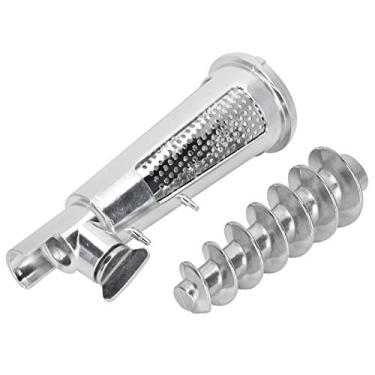 Imagem de Eixo Espiral de Alumínio + Malha de Filtro + Defletor para Espremedor de Tomate de 5 Números, Compatível Com Liquidificador e Acessórios para Moedor de Carne