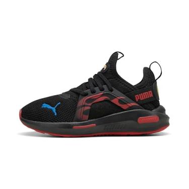 Imagem de PUMA Tênis infantil unissex Softride Enzo, Puma Preto-vermelho Fire, 20