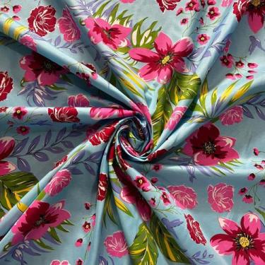 Imagem de Tecido Chitão Microfibra Estampado 5 Metros - Casa di Valle,  1