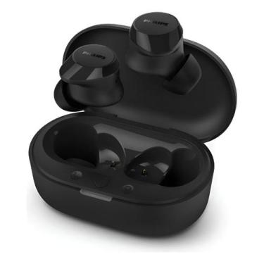 Imagem de Fone de Ouvido Preto Bluetooth Academia Buds Philips TAT1209 TWS Earbu