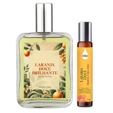 Imagem de Perfume Laranja Doce Brilhante Mulher 100ml + Óleo Essencial - Essênci