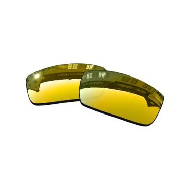Imagem de OOWLIT Lentes de substituição compatíveis com óculos de sol Oakley Gascan 24K não polarizadas