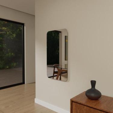 Imagem de Espelho Orgânico 115cm x 55cm E09 Luxo Quarto Sala Banheiro Decorativo