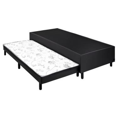 Imagem de Base Cama Box + Auxiliar Espuma D23 188X88X38