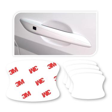 Imagem de Protetor de copos com maçaneta de porta de carro QLim, 5 peças, transparente, ajuste universal