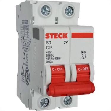 Imagem de Disjuntor Steck ''Din'' Bipolar 25A. C