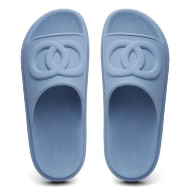 Imagem de Sandália feminina Papete tamanco  chinelo de dedo feminino casual leve