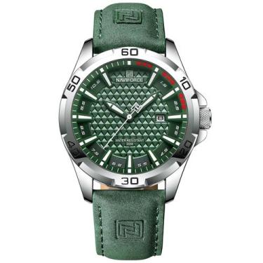 Imagem de Relógio Masculino Pulseira de Couro Impermeável Movimento Quarzto - NA